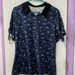 Unique Vintage Bats Polo Top